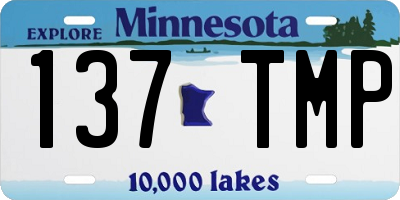 MN license plate 137TMP