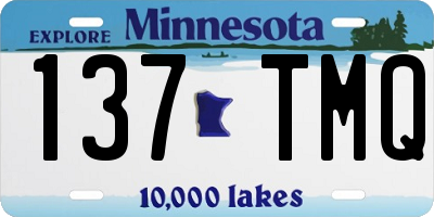 MN license plate 137TMQ