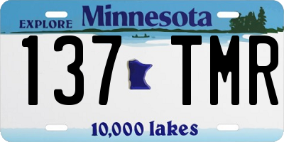 MN license plate 137TMR