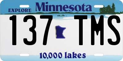MN license plate 137TMS