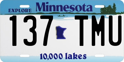 MN license plate 137TMU