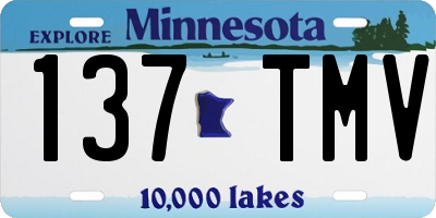 MN license plate 137TMV