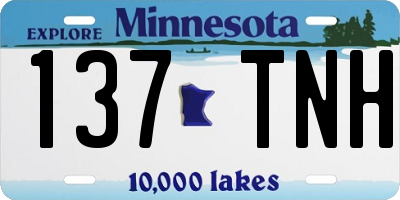 MN license plate 137TNH