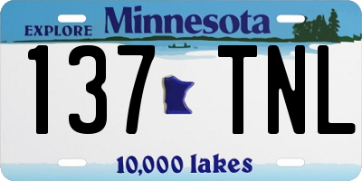 MN license plate 137TNL