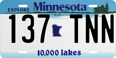 MN license plate 137TNN