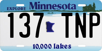MN license plate 137TNP