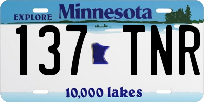 MN license plate 137TNR