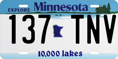 MN license plate 137TNV