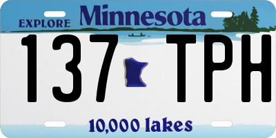 MN license plate 137TPH