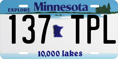 MN license plate 137TPL