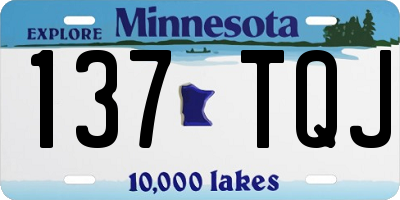 MN license plate 137TQJ