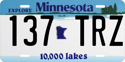 MN license plate 137TRZ