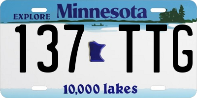 MN license plate 137TTG