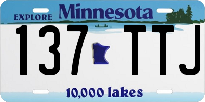 MN license plate 137TTJ