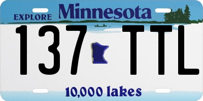 MN license plate 137TTL
