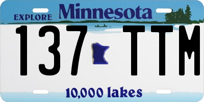 MN license plate 137TTM