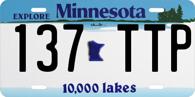 MN license plate 137TTP