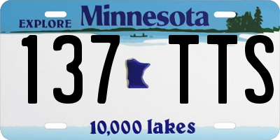 MN license plate 137TTS