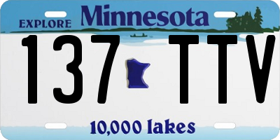 MN license plate 137TTV