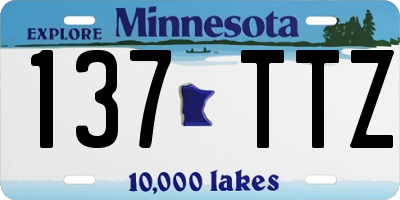 MN license plate 137TTZ