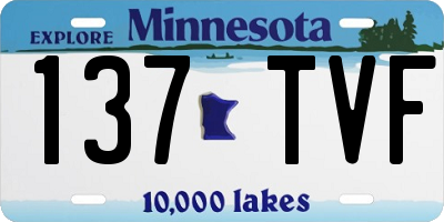 MN license plate 137TVF