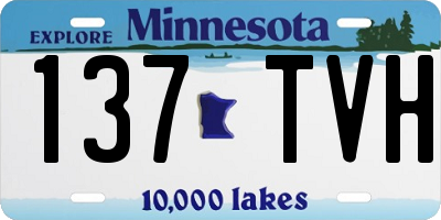 MN license plate 137TVH