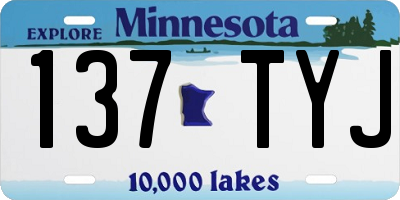 MN license plate 137TYJ