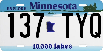 MN license plate 137TYQ