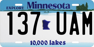 MN license plate 137UAM