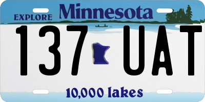 MN license plate 137UAT