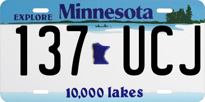MN license plate 137UCJ