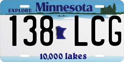 MN license plate 138LCG