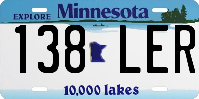 MN license plate 138LER