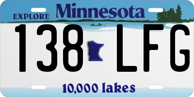 MN license plate 138LFG