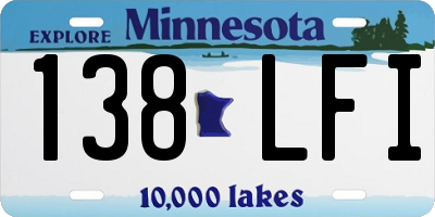 MN license plate 138LFI
