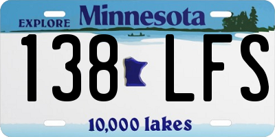 MN license plate 138LFS