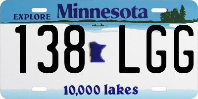 MN license plate 138LGG