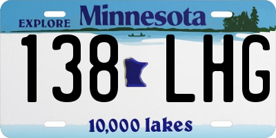 MN license plate 138LHG