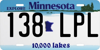 MN license plate 138LPL