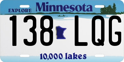 MN license plate 138LQG