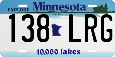 MN license plate 138LRG