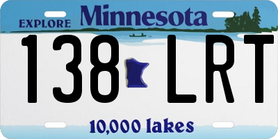 MN license plate 138LRT