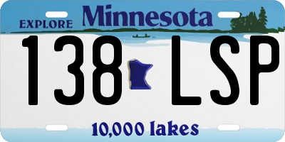 MN license plate 138LSP