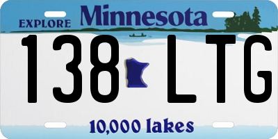MN license plate 138LTG