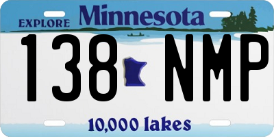 MN license plate 138NMP