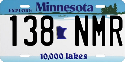 MN license plate 138NMR