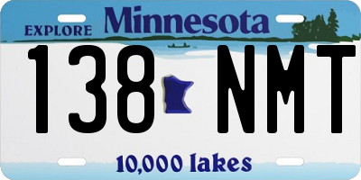 MN license plate 138NMT