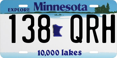 MN license plate 138QRH