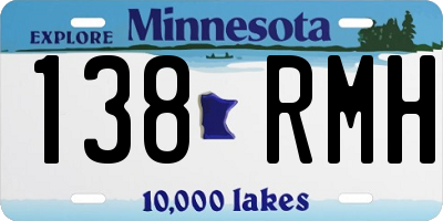 MN license plate 138RMH