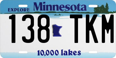 MN license plate 138TKM